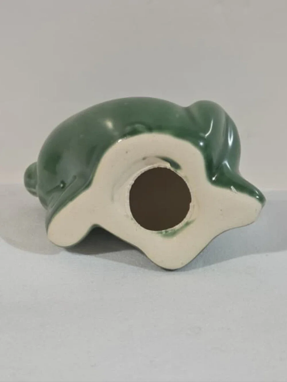 ceramic posing frog figurine